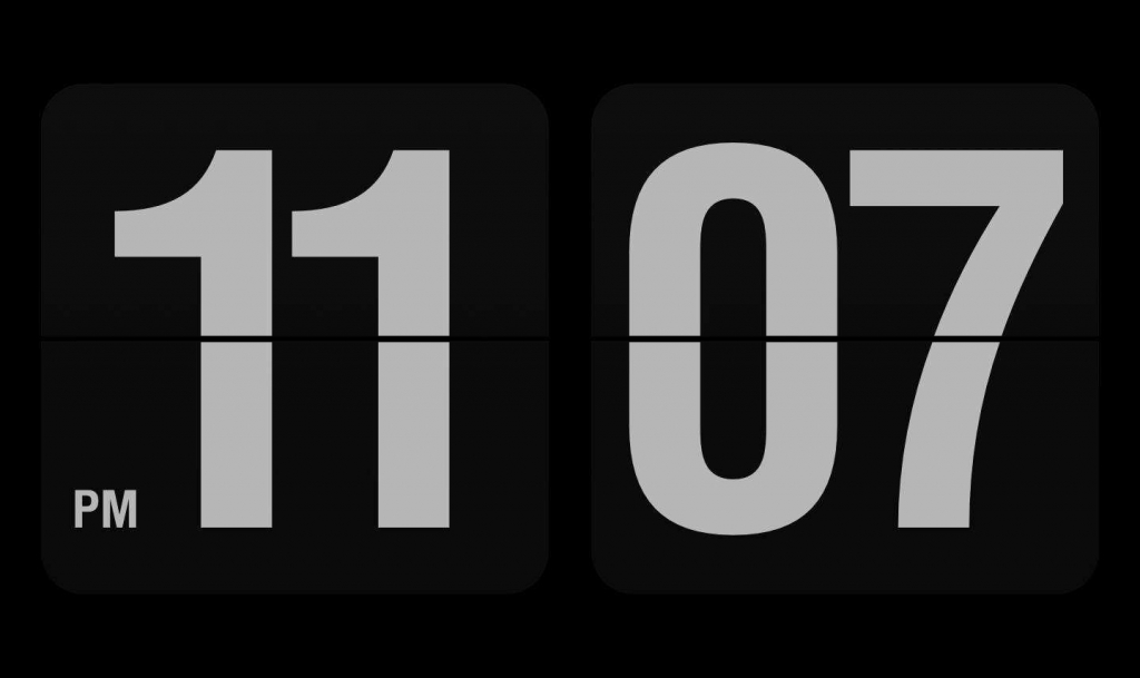Mac极简时钟屏幕保护：Fliqlo