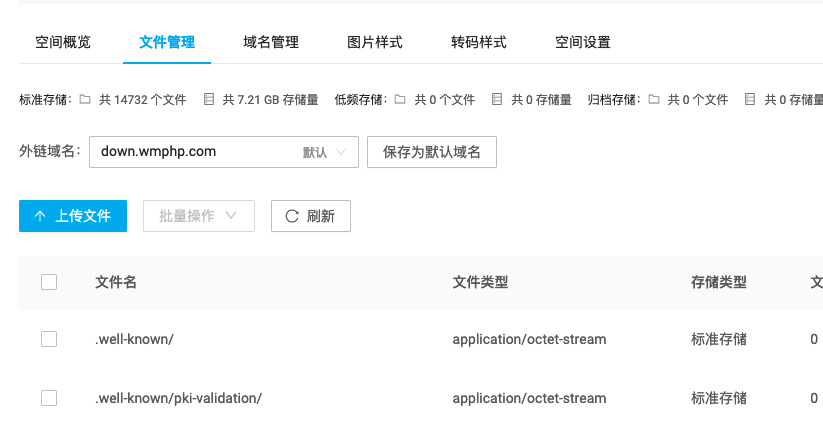 开通七牛云存储
