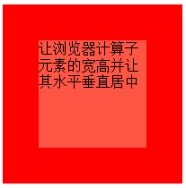 css元素居中-完美源码 css元素居中-完美源码