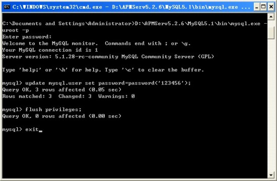 Mysql修改密码-完美源码 Mysql修改密码-完美源码
