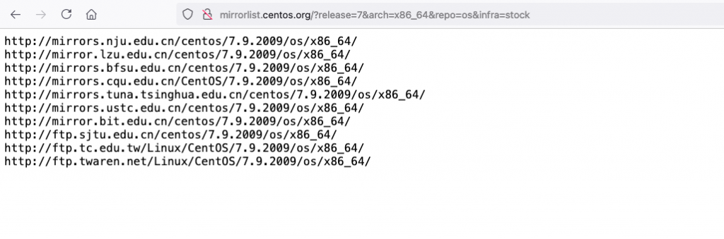 yum Could not retrieve mirrorlist http://mirrorlist.centos.org/?release=7&arch=x86_64&repo=os&infra=stock error was 报错-完美源码 yum Could not retrieve mirrorlist http://mirrorlist.centos.org/?release=7&arch=x86_64&repo=os&infra=stock error was 报错-完美源码