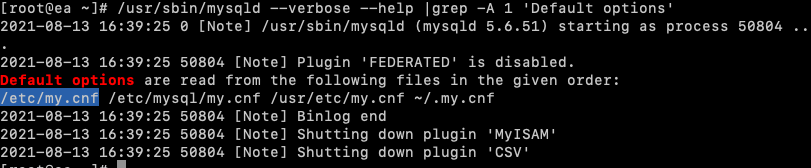 linux查找Mysql配置文件-完美源码 linux查找Mysql配置文件-完美源码