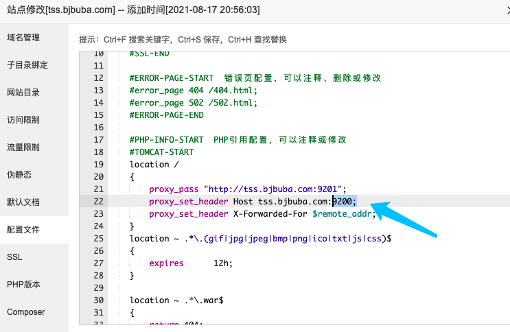 宝塔Nginx+Tomcat更改80端口