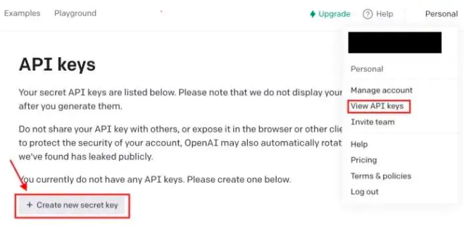 申请openai api与Python应用